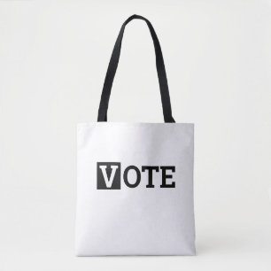 Schwarz-Weiß-Text wählen Tasche