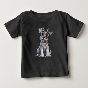 Schwarz Weiß Tier Baby T-Shirt