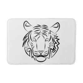 Schwarz-Weiß-Tiger Badematte