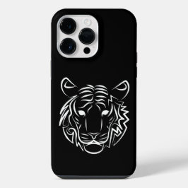 Schwarz-Weiß-Tiger iPhone 14 Pro Max Hülle