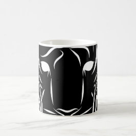 Schwarz-Weiß-Tiger Kaffeetasse