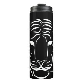 Schwarz-Weiß-Tiger Thermosbecher