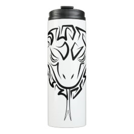 Schwarz-Weiß-Tiger Thermosbecher