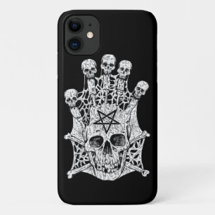 Schwarz-Weiß-Tintenfisch Zeichnend Skulpturen Case-Mate iPhone Hülle