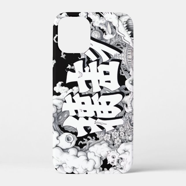 Schwarz-Weiß-Tokio Case-Mate iPhone Hülle (Rückseite)