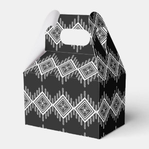Schwarz-Weiß-Tribal Geschenkschachtel