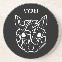 Schwarz-Weiß-Tribal Getränkeuntersetzer