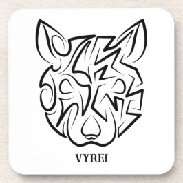 Schwarz-Weiß-Tribal Getränkeuntersetzer