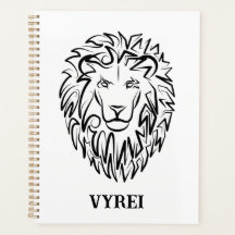 Schwarz-Weiß-Tribal-Lion