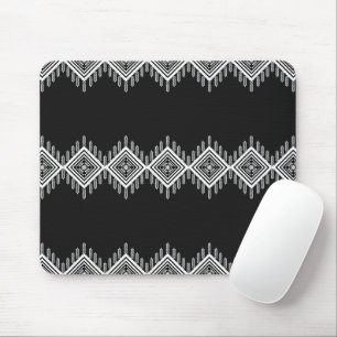 Schwarz-Weiß-Tribal Mousepad