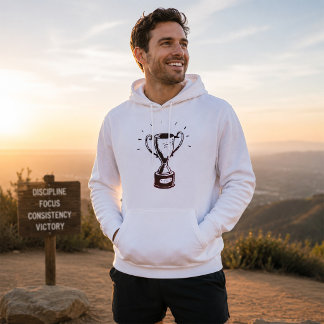 Schwarz-Weiß-Trophäen Hoodie