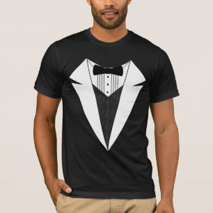 Schwarz/Weiß-Tuxedo T-Shirt