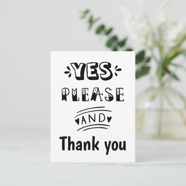 Schwarz-Weiß-UAWG Generic Postkarte (Stehend Vorderseite)