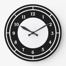 Schwarz-Weiß-Uhr