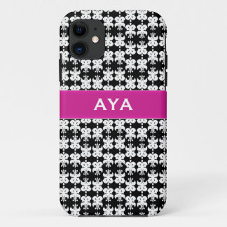 Schwarz-weiß und rosa Case-Mate iPhone hülle
