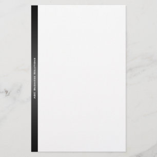 Schwarz-Weiß-Unternehmen Briefpapier
