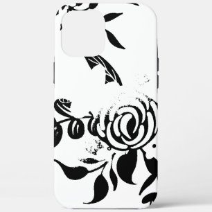 Schwarz-weiß verblasster Blumen-iPhone-Hülle Case-Mate iPhone Hülle