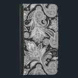 Schwarz-Weiß-Vintag Paisley-Muster Geldbeutel Hülle Für Das Samsung Galaxy S5<br><div class="desc">Schwarz-Weiß Vintage blumengeschmückte verzierte Paisley-Muster.</div>