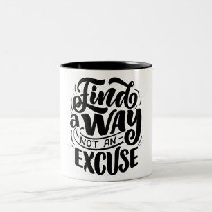 Schwarz Weiß Vintage Zitate Tasse