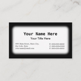 Schwarz/Weiß Visitenkarte