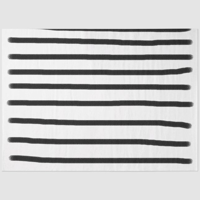Schwarz-Weiß-Wasserfarben, handgezogene Linien Seidenpapier (Vorderseite)