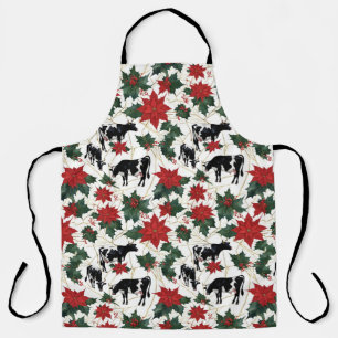 Schwarz & Weiß Weihnachten Holstein Milchkühe Blum Schürze