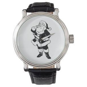 Schwarz/Weiß Weihnachten - Weihnachtsschau Armbanduhr