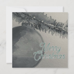 Schwarz & Weiß Weihnachtskarte Feiertagskarte
