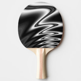 Schwarz-Weiß-Wiggle Tischtennis Schläger
