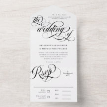 Schwarz-Weiß-Wirbel Hochzeit