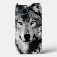 Schwarz-Weiß-Wolf