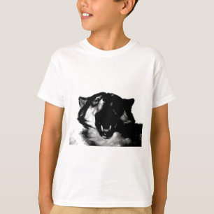 Schwarz-Weiß-Wolf T-Shirt