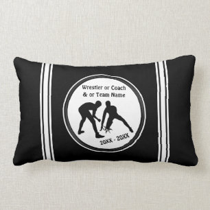 Schwarz-Weiß-Wrestling-Kissen für Wrestler Lendenkissen