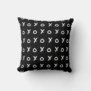 Schwarz & Weiß X O XO X&O's Trendig Süß Kissen