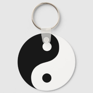 Schwarz-Weiß-Yin-Yang-Taoist-Symbol Schlüsselanhänger