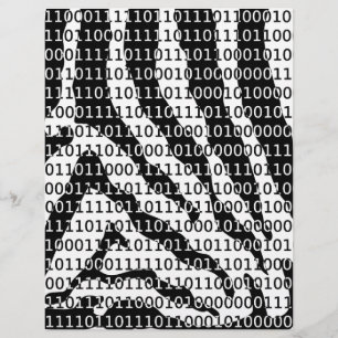 Schwarz-Weiß-Zebra-Binärcode