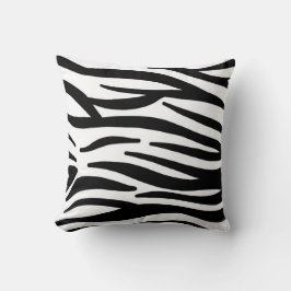 Schwarz-Weiß-Zebra-Druckkopfkissen Kissen