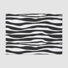 Schwarz-Weiß-Zebra-Tierdruck Seidenpapier