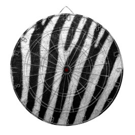 Schwarz-Weiß-Zebrastreifen Dartscheibe