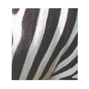 Schwarz-Weiß-Zebrastreifen Notizblock