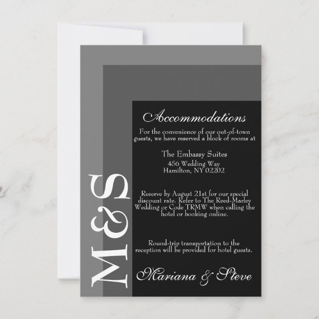 Schwarz-Weiß-Zeitschrift-Hochzeitskarte Dankeskarte (Vorderseite)