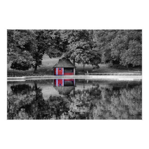 Schwarz-Weiß-Zentralparklandschaft Foto