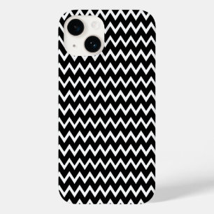 Schwarz-Weiß-Zickzack Case-Mate iPhone 14 Hülle