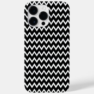 Schwarz-Weiß-Zickzack Case-Mate iPhone 14 Pro Max Hülle