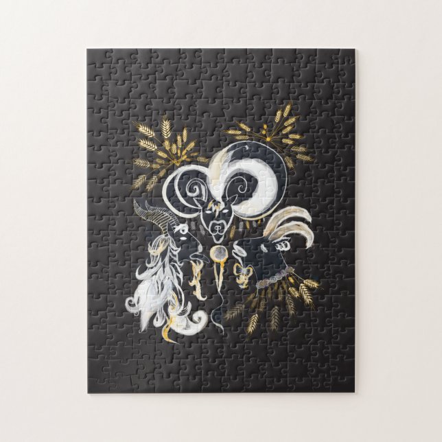 Schwarz-Weiß-Ziegenfarbe (Vertikal)