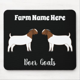 Schwarz-Weiß-Ziegenfarm Mousepad