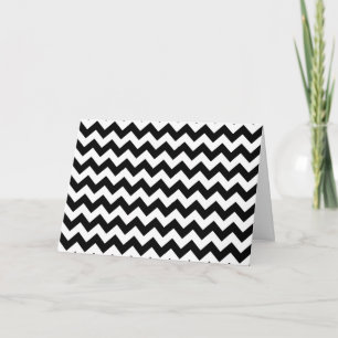 Schwarz-Weiß-Zigzag-Muster, Zickzack Muster Karte