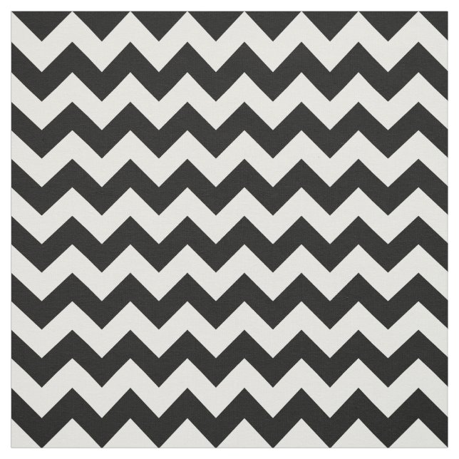 Schwarz-Weiß-Zigzag-Muster, Zickzack Muster Stoff (Muster)