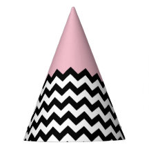 Schwarz-Weiß-Zigzag-Muster, Zickzack, rosa
