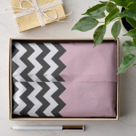 Schwarz-Weiß-Zigzag-Muster, Zickzack, rosa Seidenpapier